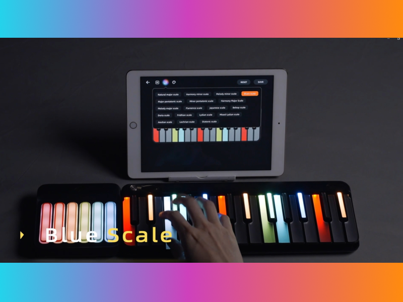 Amazon.com: Popupiano Smart Piano Keyboard,Rainbow LED Lights&Free
